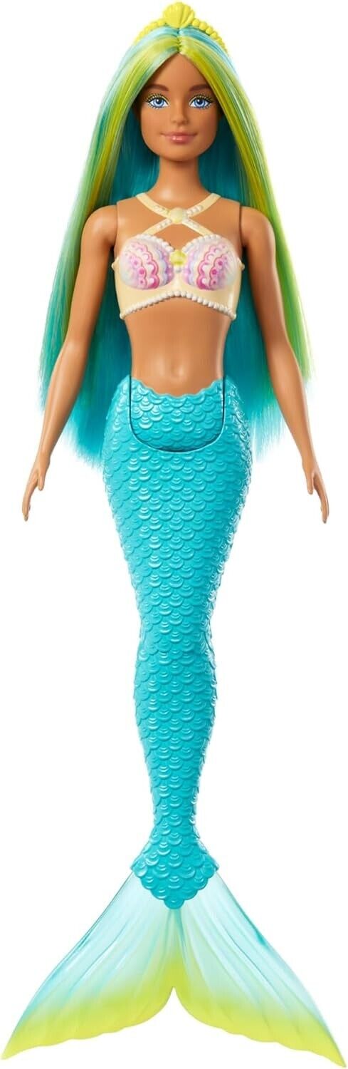 Barbie Mermaid Dolls with Fantasy Hair and Headband Accessories, Mermaid Toys