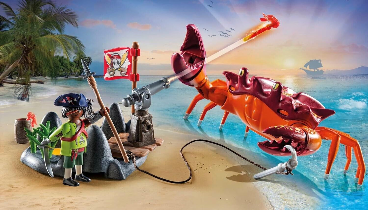 Pirates: Battle with the Giant Crab, fantasy pirate world,  imaginative playset