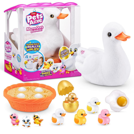 Pets Alive Mama Duck Baby Surprise Reveal Electronic Pet Toy