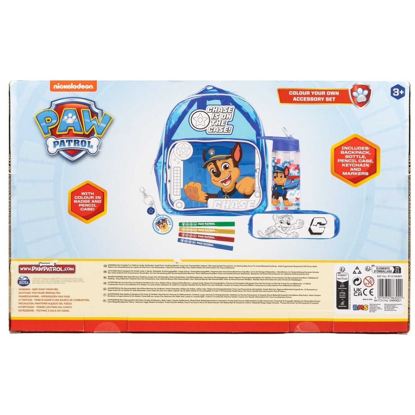 Paw Patrol Colour Your Own Accessory Set - Chase