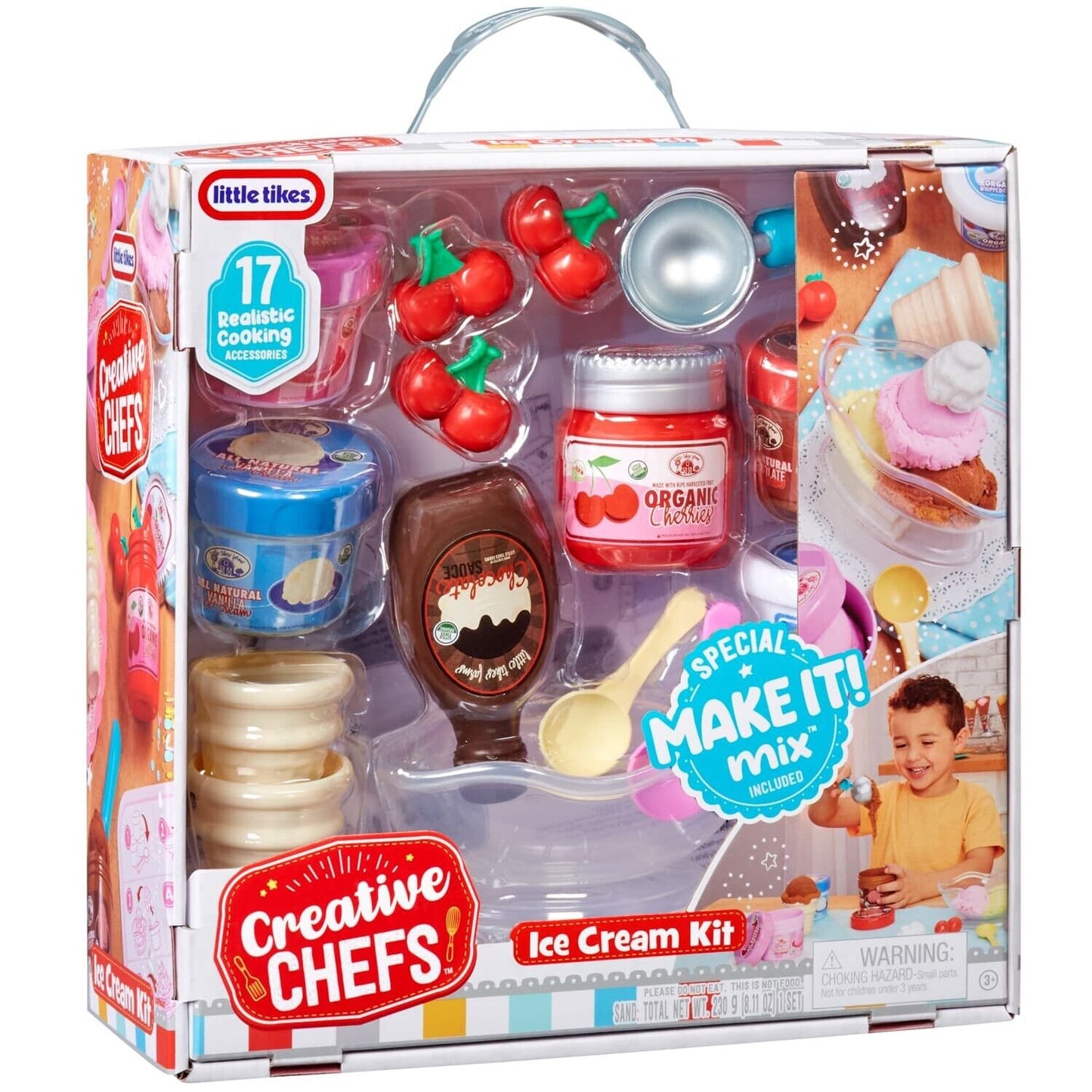 Little Tikes Creative Chefs Ice Cream Kit - With Special Make-It! Mix Play Sand,