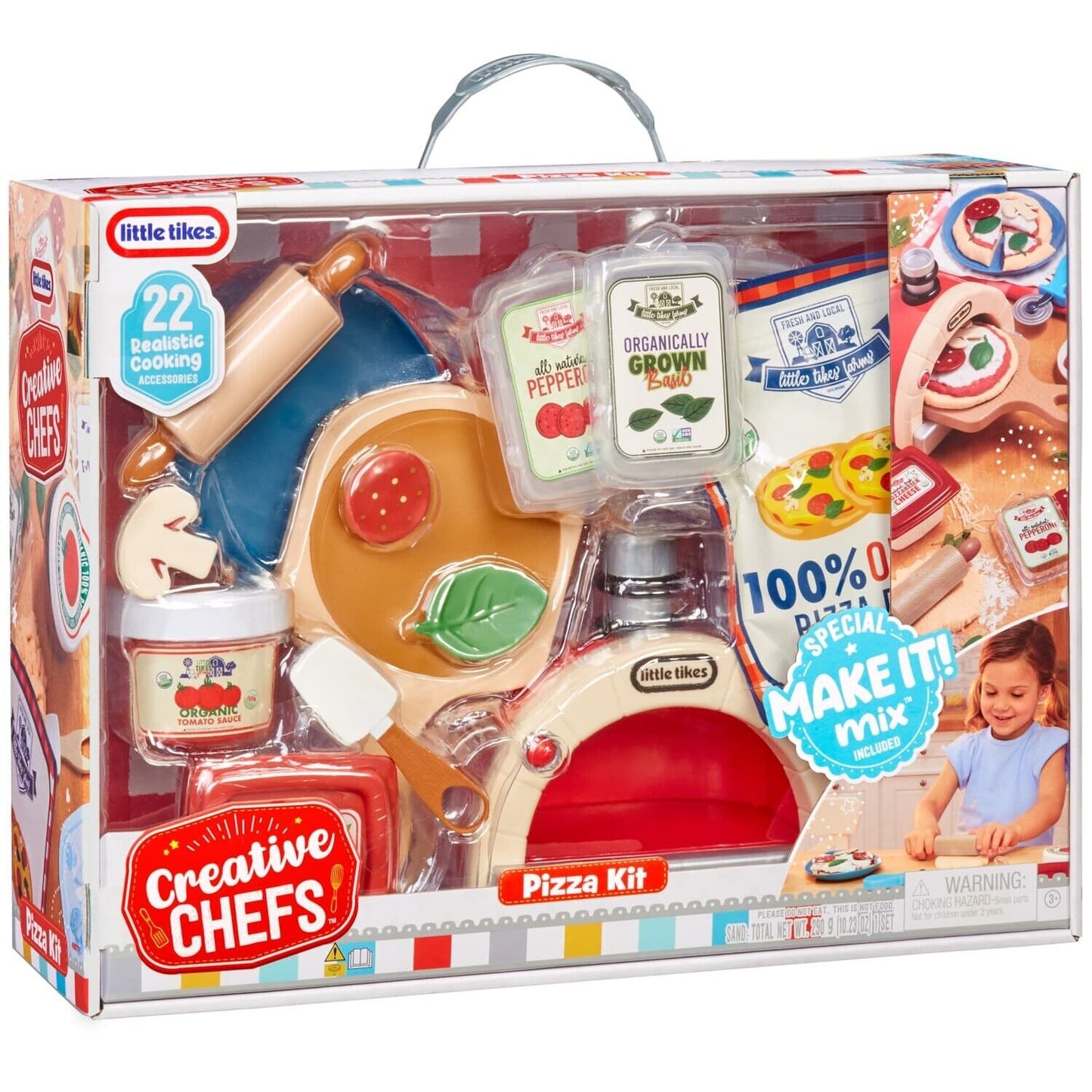 Little Tikes Creative Chefs Pizza Kit For Kids and Gifts/Present/XMas