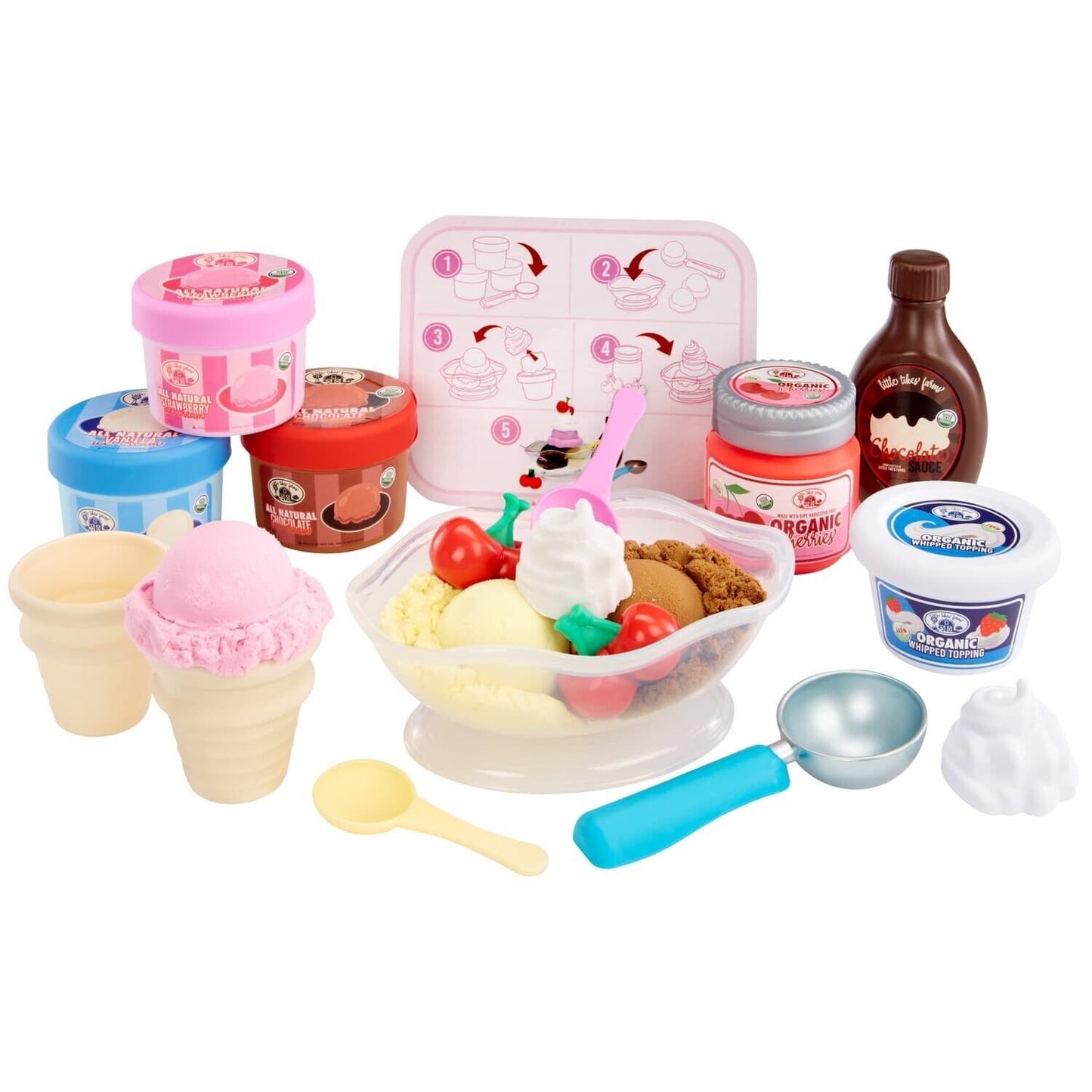 Little Tikes Creative Chefs Ice Cream Kit - With Special Make-It! Mix Play Sand,