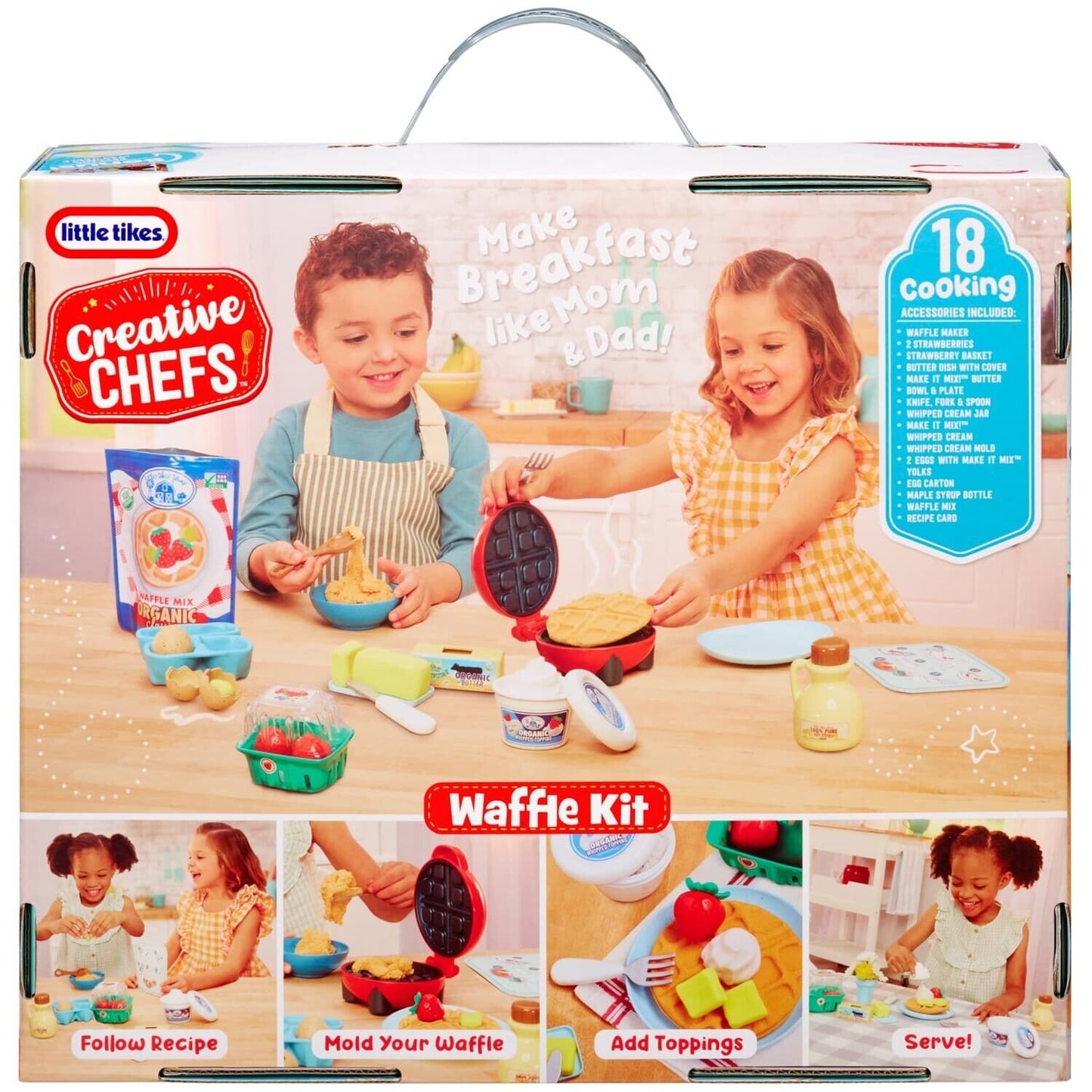 Little Tikes Creative Chefs Waffle Kit - With Special Make-It Mix Play Sand