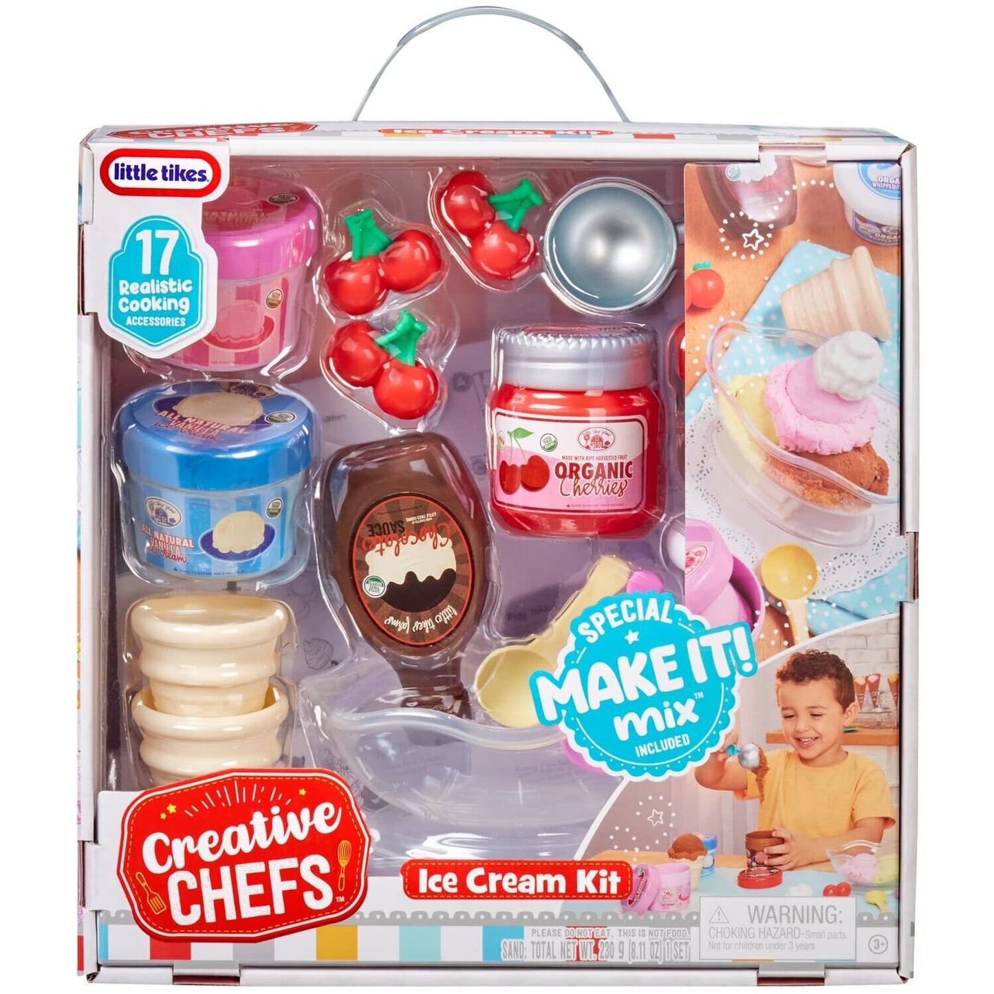 Little Tikes Creative Chefs Ice Cream Kit - With Special Make-It! Mix Play Sand,