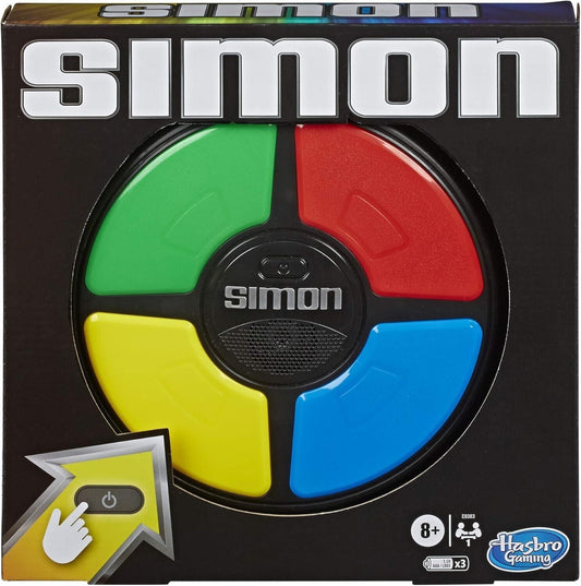 Hasbro Gaming, Simon, Electronic Memory Game, for Kids, Handheld Light And Sound