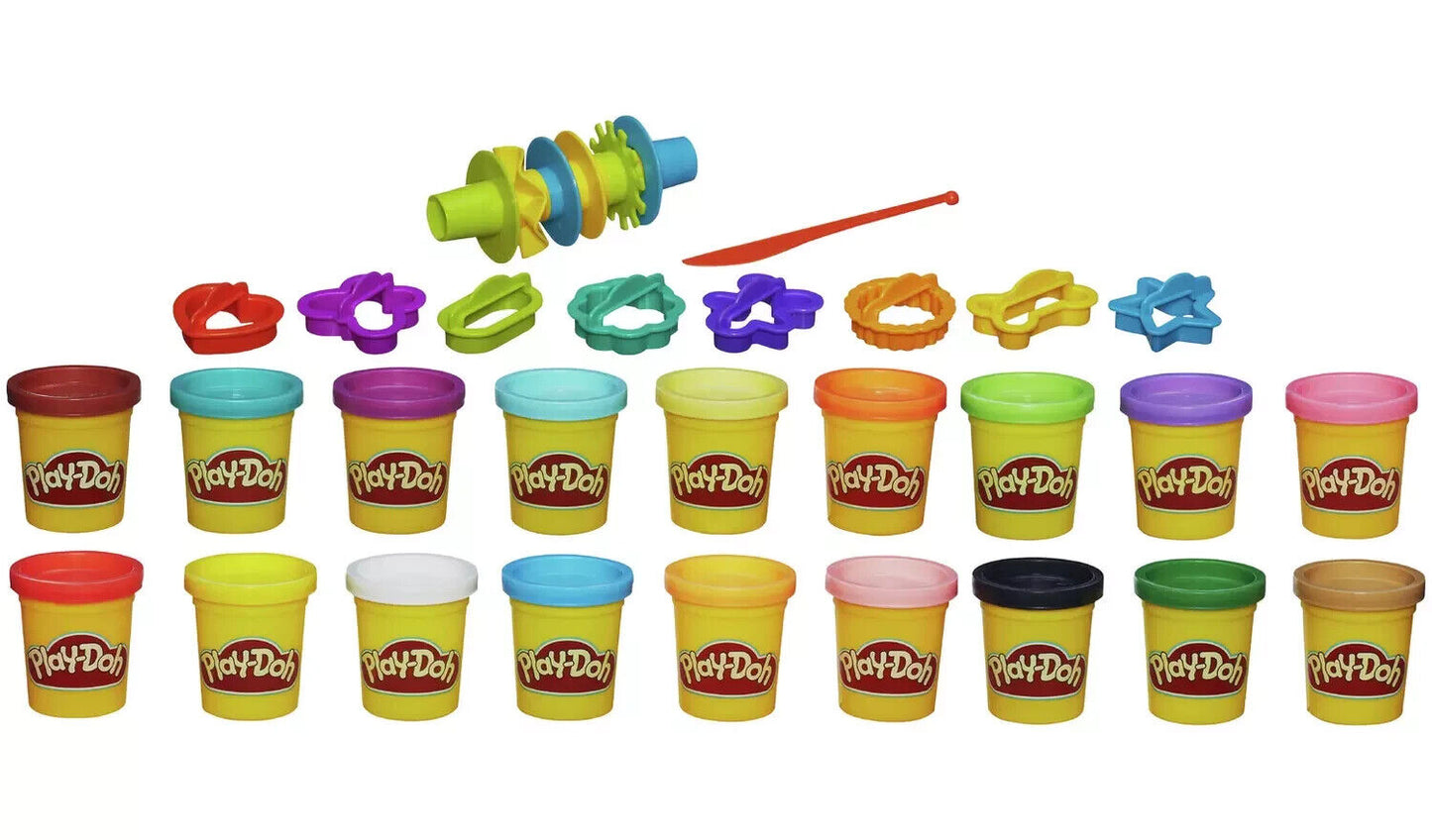 New Play-Doh Super 18 Colour Modelling Kit with 16 Tools Creative Kid's Toy UK