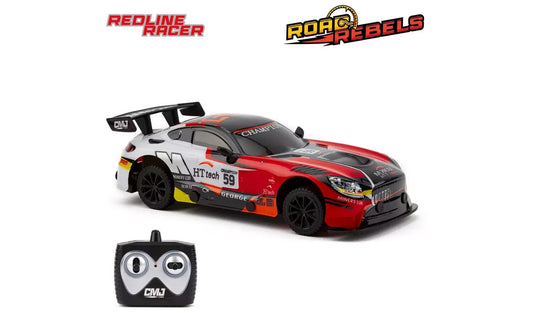 CMJ Kids Indoor Outdoor RC Racing Toy Car 1:24 Scale Road Rebels - Red 3449651