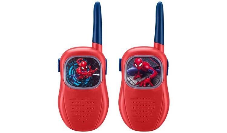 Marvel Spider-Man Children Kids 150 Foot Range Walkie Talkies Red