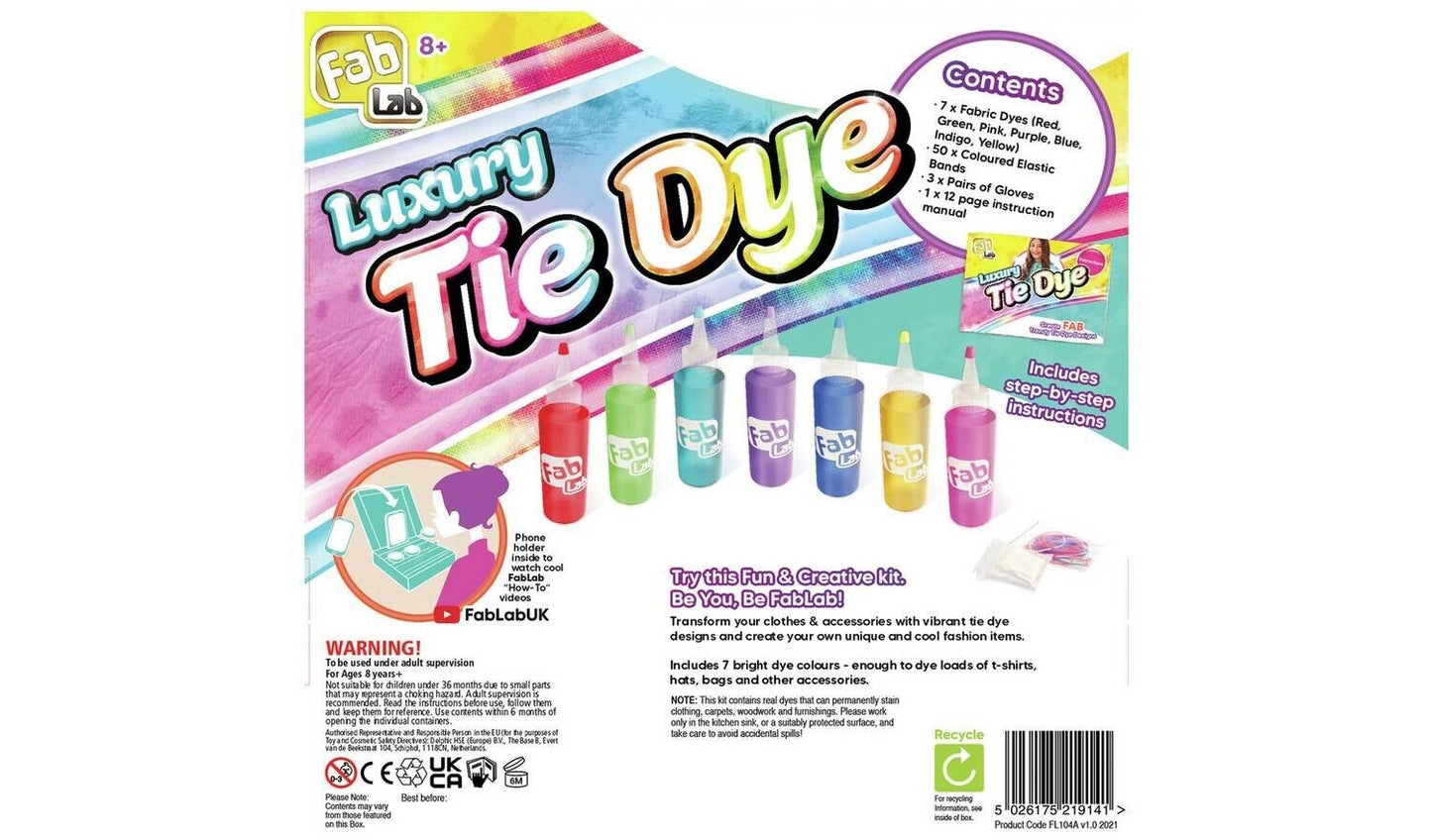 FabLab Luxury Tie Dye Kit for Kids