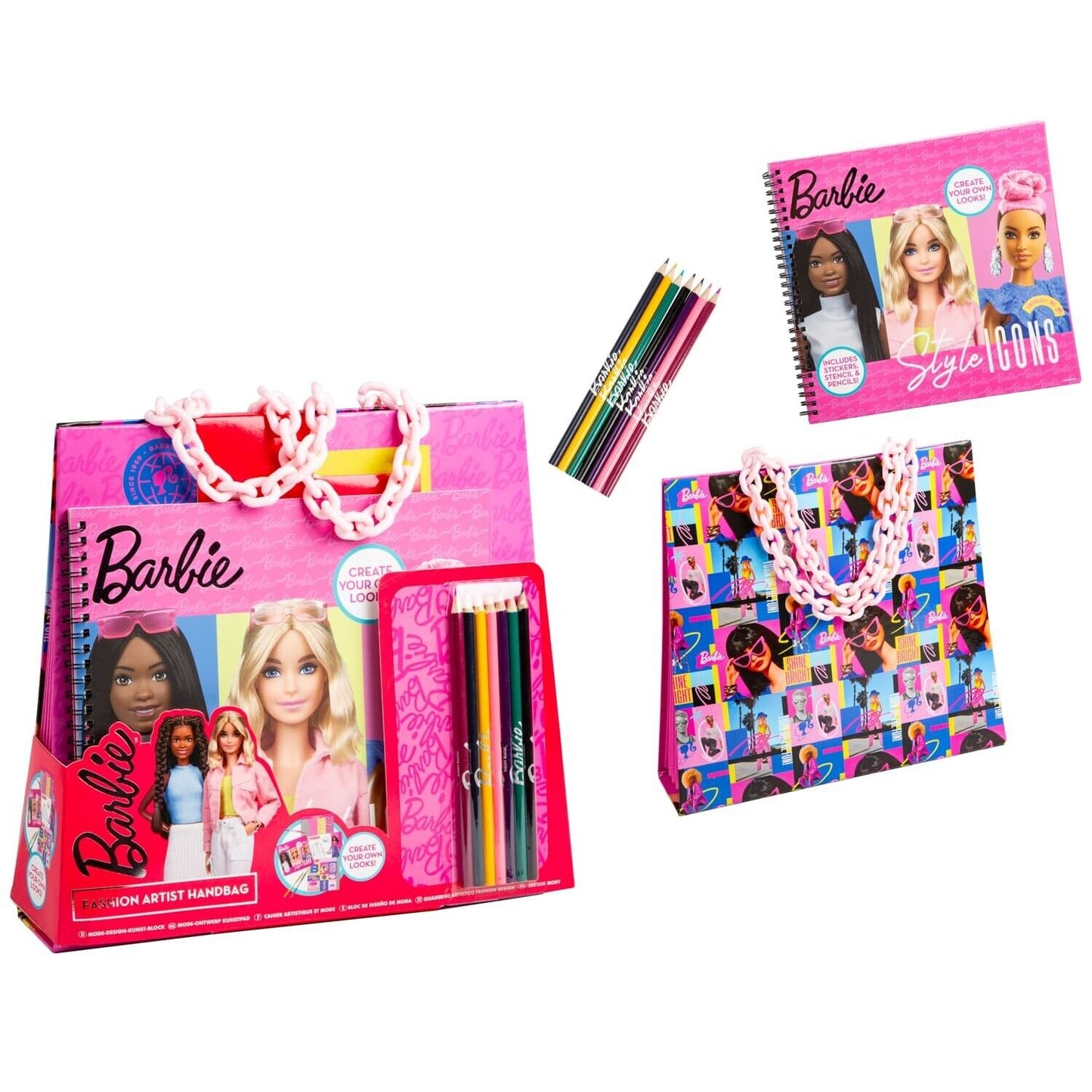 LIMITED EDITION Barbie Fashion Artist Handbag Barbie Set **NEW**