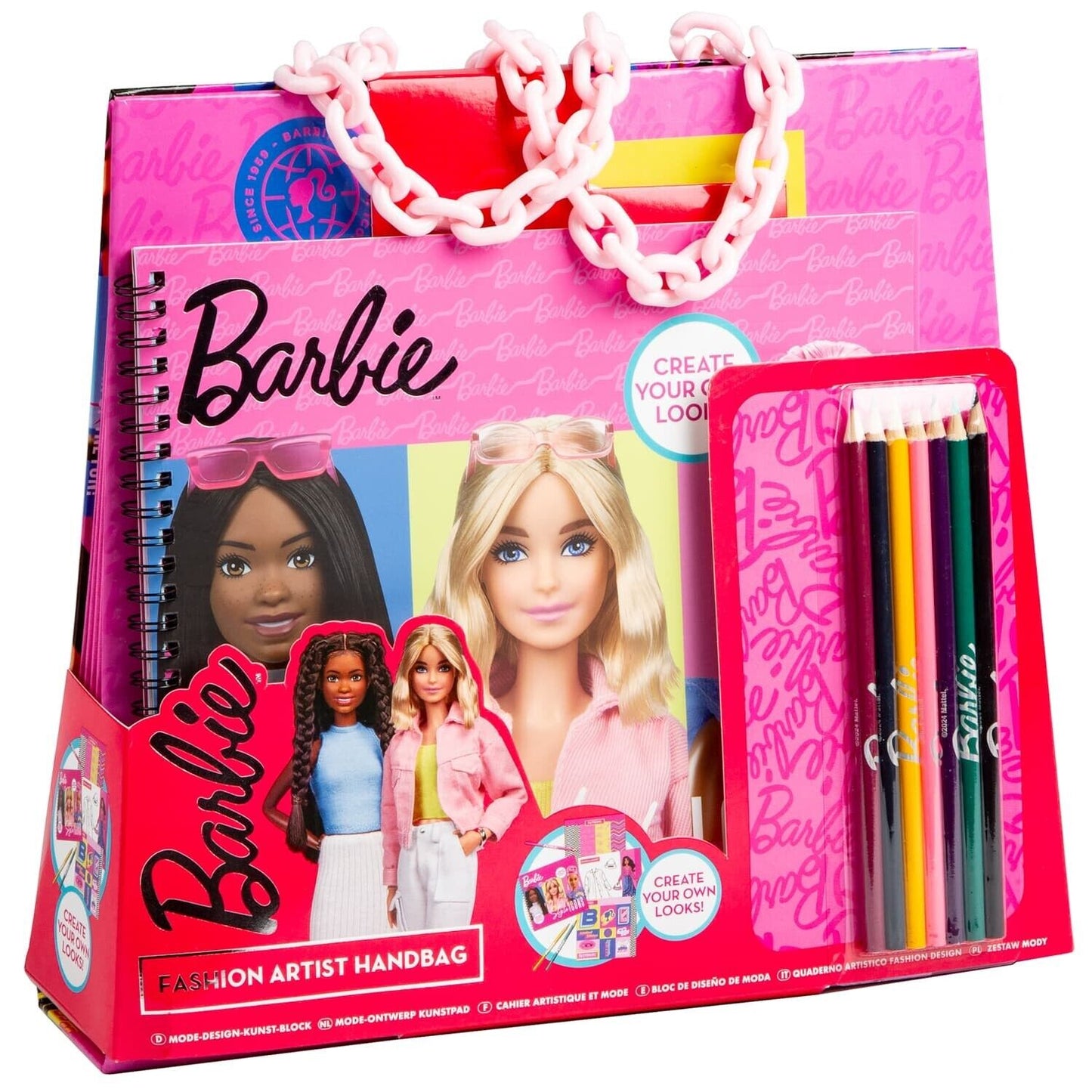 LIMITED EDITION Barbie Fashion Artist Handbag Barbie Set **NEW**