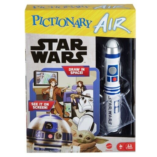 Brand New Pictionary Air Star Wars Family Drawing Game - Mattel Games