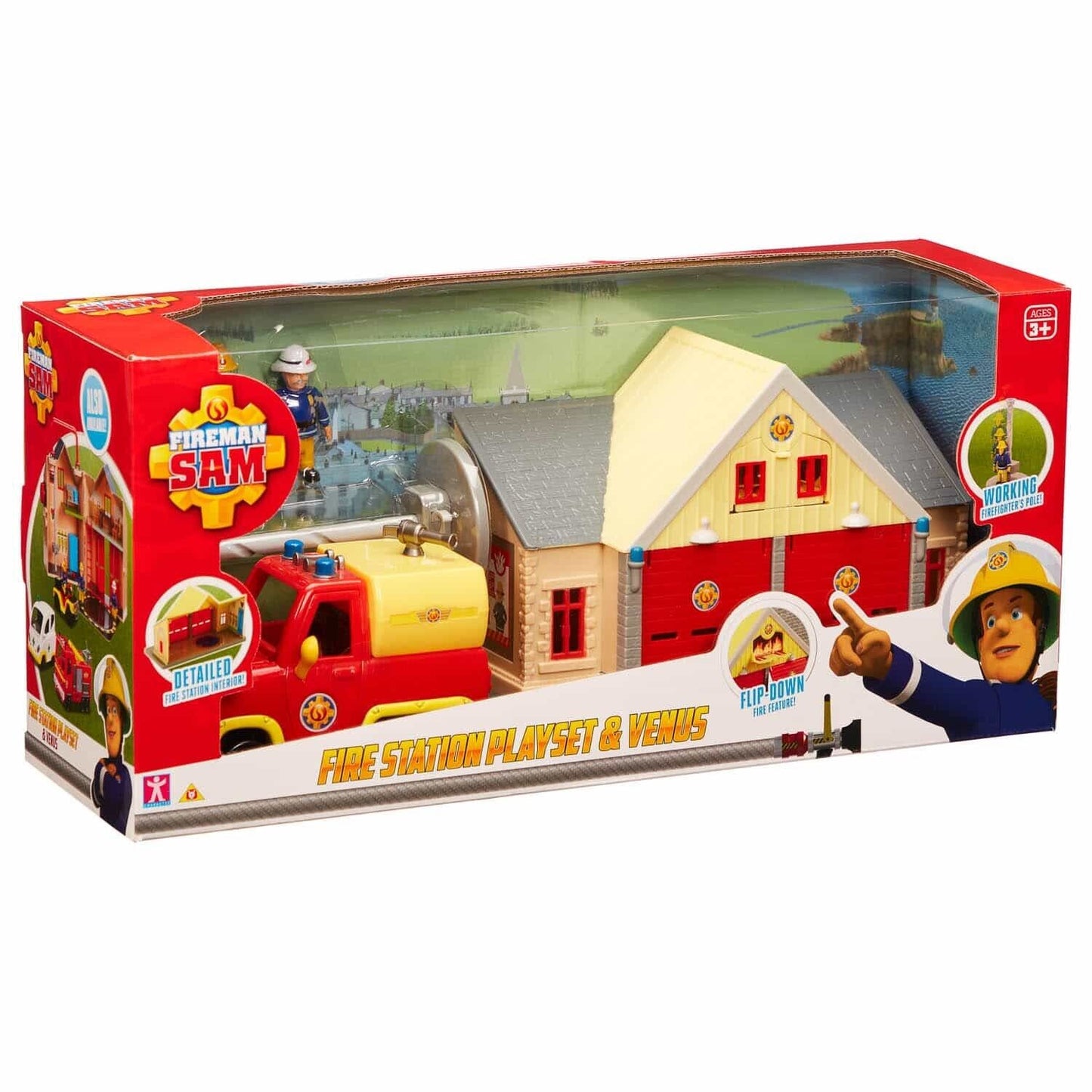 Fireman Sam Rescue Station Toys & Playsets - Training Tower/Vehicles/Figures