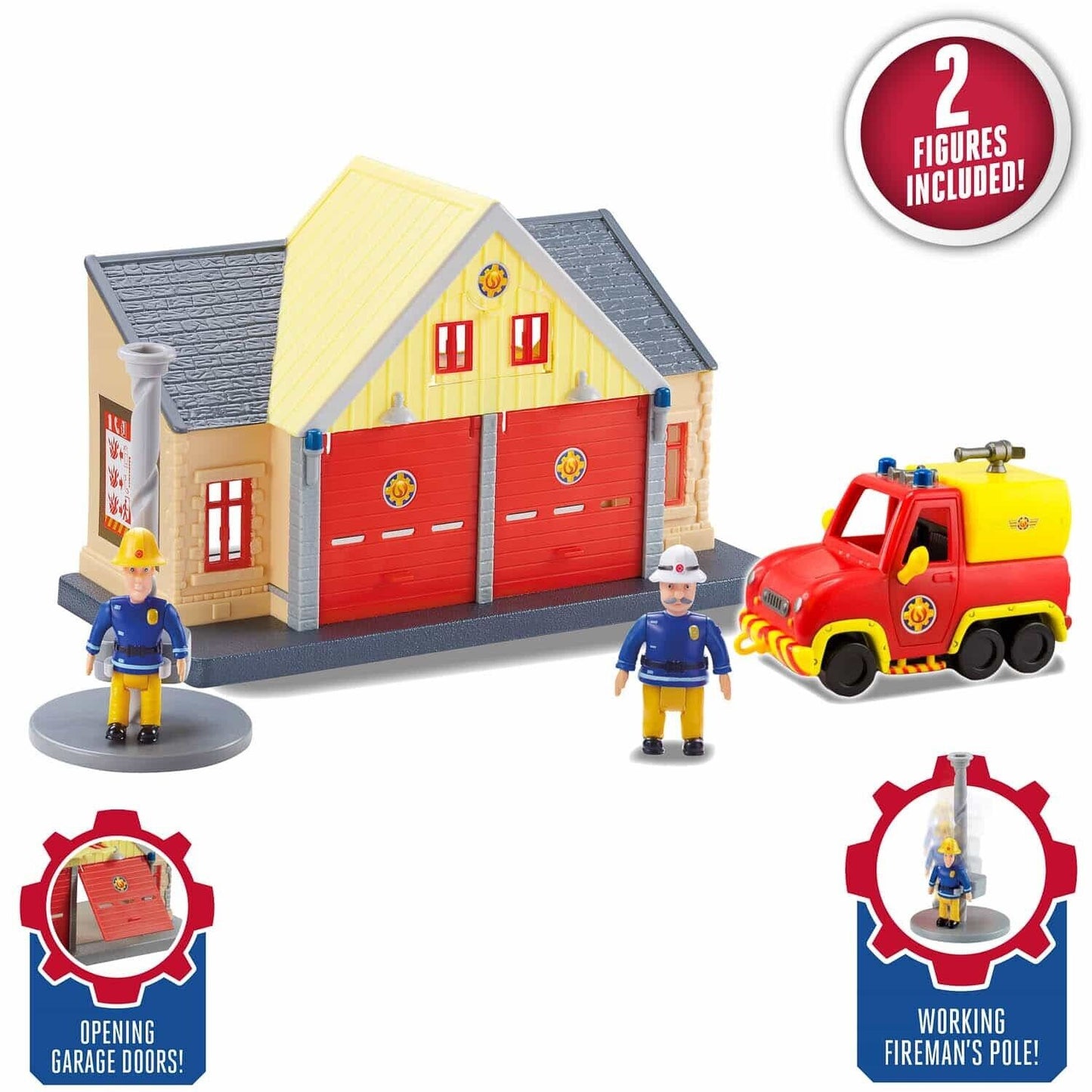 Fireman Sam Rescue Station Toys & Playsets - Training Tower/Vehicles/Figures