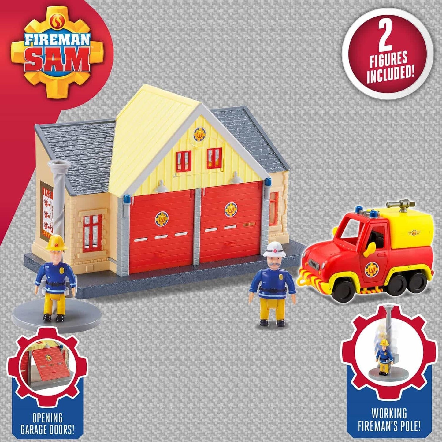 Fireman Sam Rescue Station Toys & Playsets - Training Tower/Vehicles/Figures