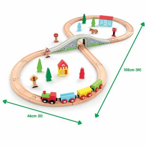 Early Learning Centre Wooden Little Town Train Set