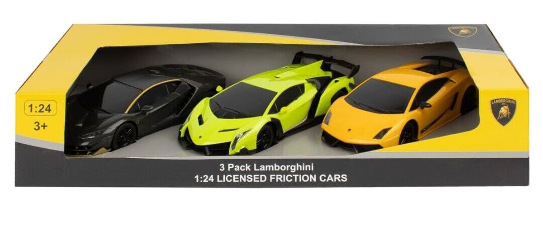 3pk Lamborghini Toy Car Sports Car Scale 1:24 Xmas Birthday Gifts For Kids