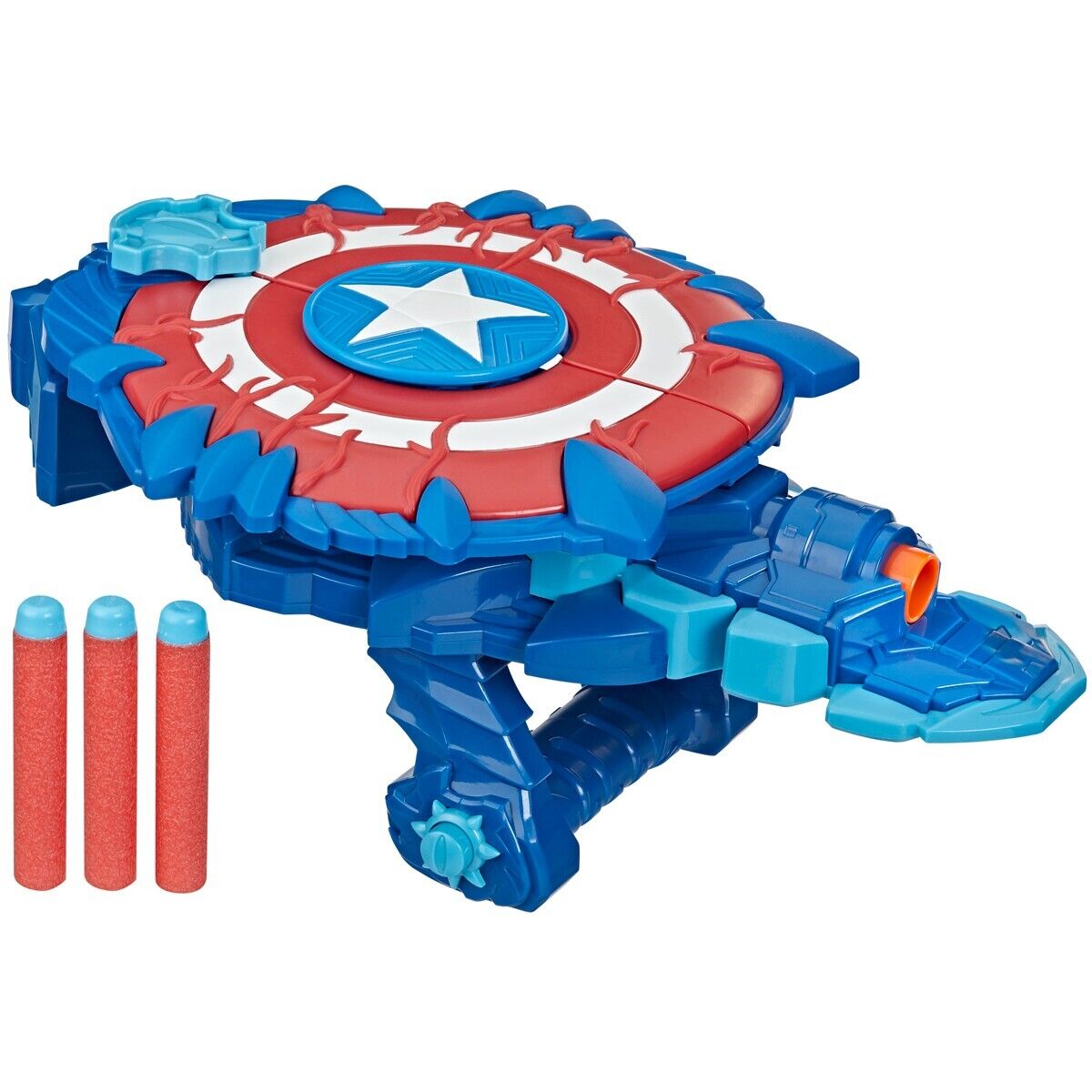 Marvel Mech Strike Monster Hunters - Nerf Captain America Monster Blast Shield