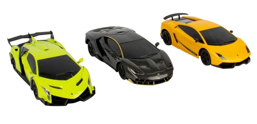 3pk Lamborghini Toy Car Sports Car Scale 1:24 Xmas Birthday Gifts For Kids