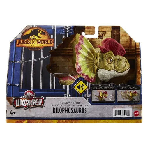 Jurassic World Uncaged Rowdy Roars - Dilophosaurus Dinosaur Figure