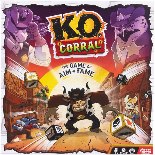 K.O. Corral Board Game Jakks Wild Games Strategy dice card family NEW Christmas.