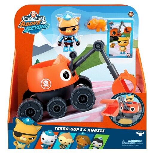 Octonauts Above & Beyond Terra Gup 3 And Kwazii Deluxe Toy Vehicle & Figure Set