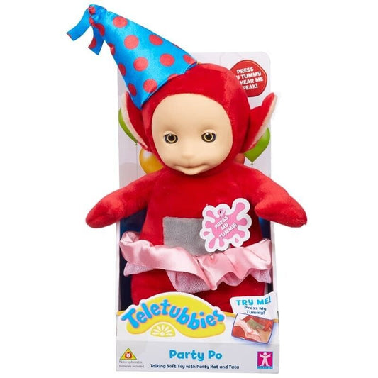 Party Po Teletubbies Talking Soft Plush Toy, 31.5 x 13.3 x 11cm