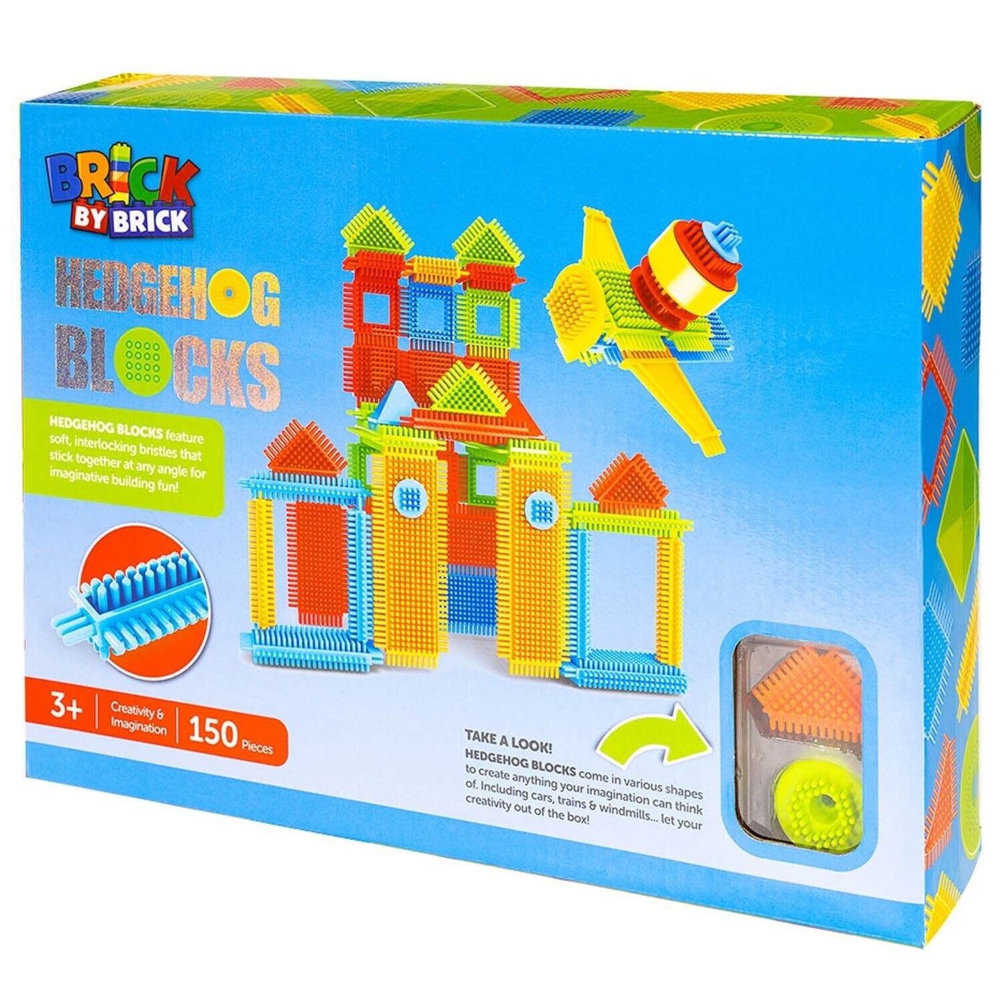 HEDGEHOG BLOCKS       (Brick by Brick Brand)    150 Pieces       Ages 3+