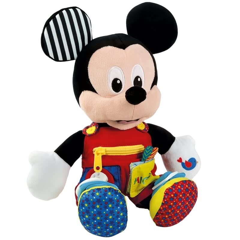 NEW Clementoni Disney Baby Mickey Sensory Soft Plush Toy