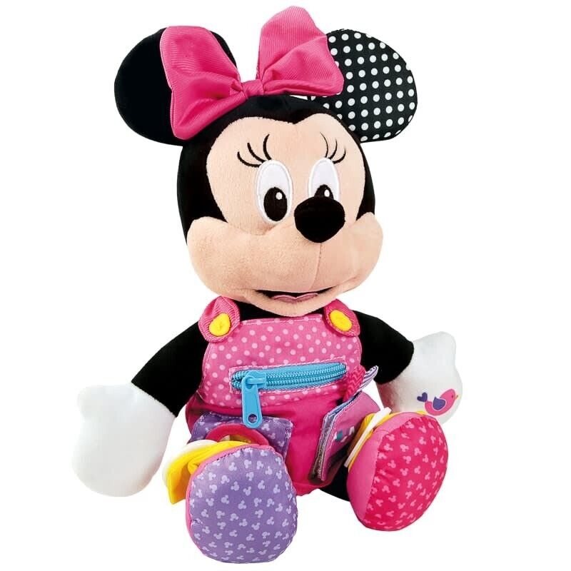 Disney Baby Minnie Mouse Sensory Plush Soft Toy Teddy Clementoni 14” Kids Toy