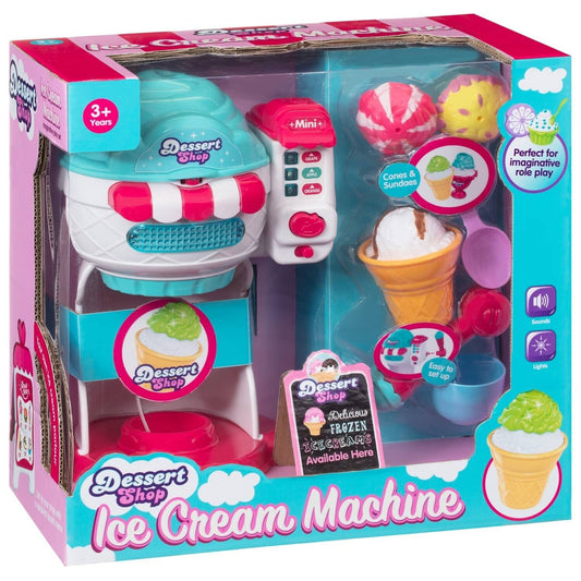 Dessert Shop Ice Cream Machine Playset Ice Cream Shop Pretend Play Toy Set