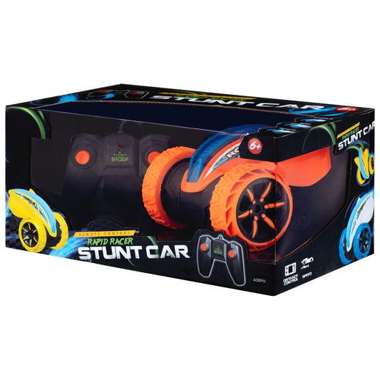 Elegant RC Rapid Racer Stunt Car High-Speed Direct Charge Remote Control- Orange