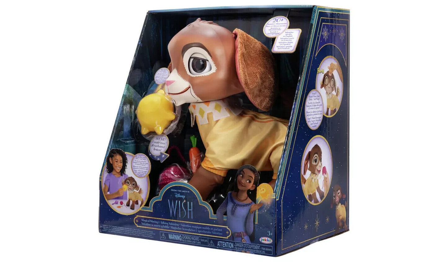 Disney Wish Valentino Magical Moving & Talking Doll +Light Up Star Brand New