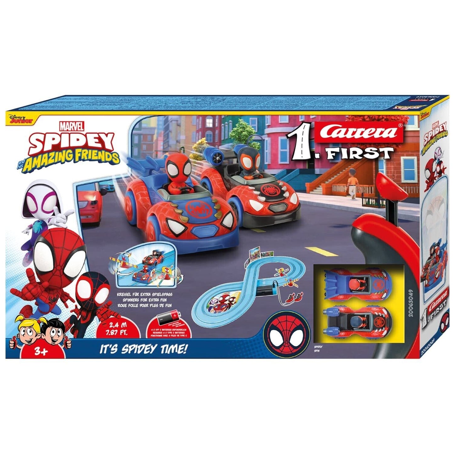 MARVEL Spiderman Race Track Playset Car Toys Kids Adventure Set Christmas Gift