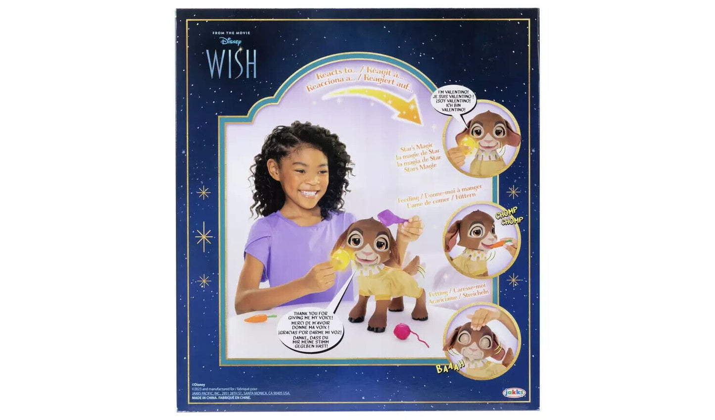 Disney Wish Valentino Magical Moving & Talking Doll +Light Up Star Brand New