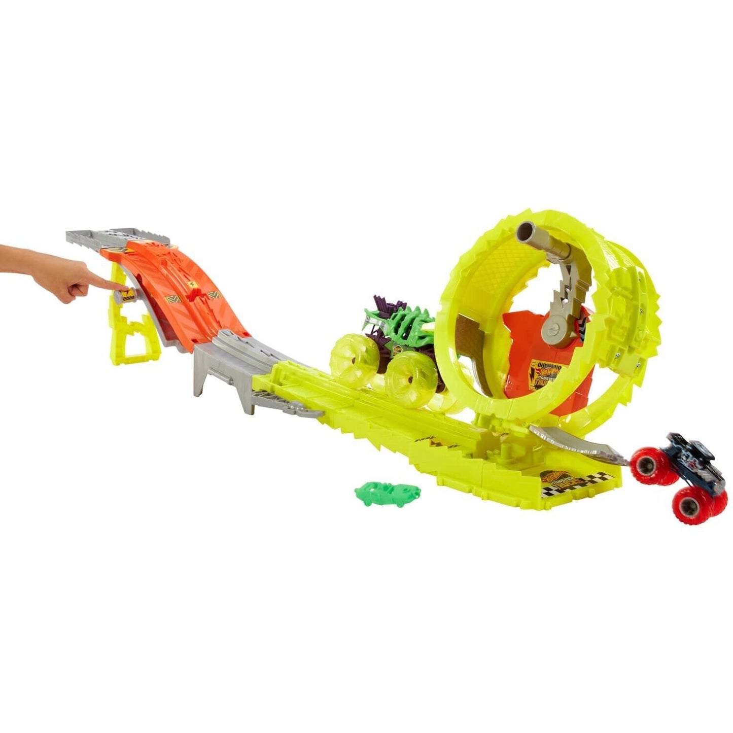 Hot Wheels Monster Trucks Power Smashers Charge & Chase Challenge Track Set