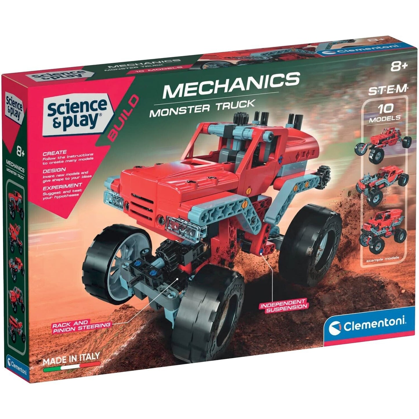 Clementoni Science Museum Mechanics Laboratory Monster Truck Building Set  | NEW