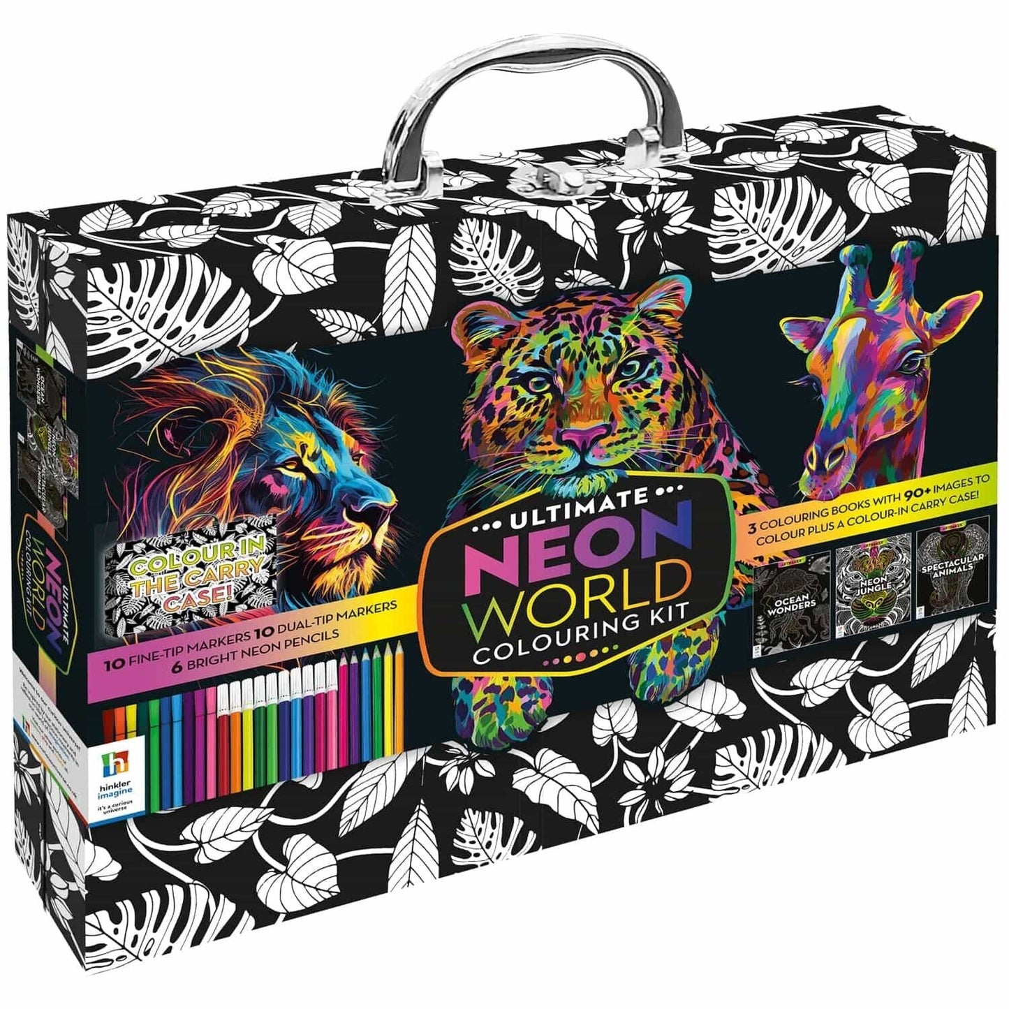 Ultimate Neon World Colouring Kit With Accessories Perfect Christmas Gift