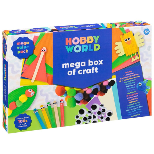 Hobby World Mega Box Of Craft Everything Your Little One Needs To Craft & Design