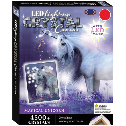 New Magical LED Light-Up Crystal Canvas Magical Unicorn Perfect For Unicorn Fav