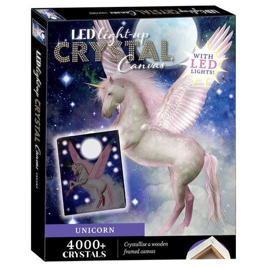 New Magical LED Light-Up Crystal Canvas Magical Unicorn Perfect For Unicorn Fav