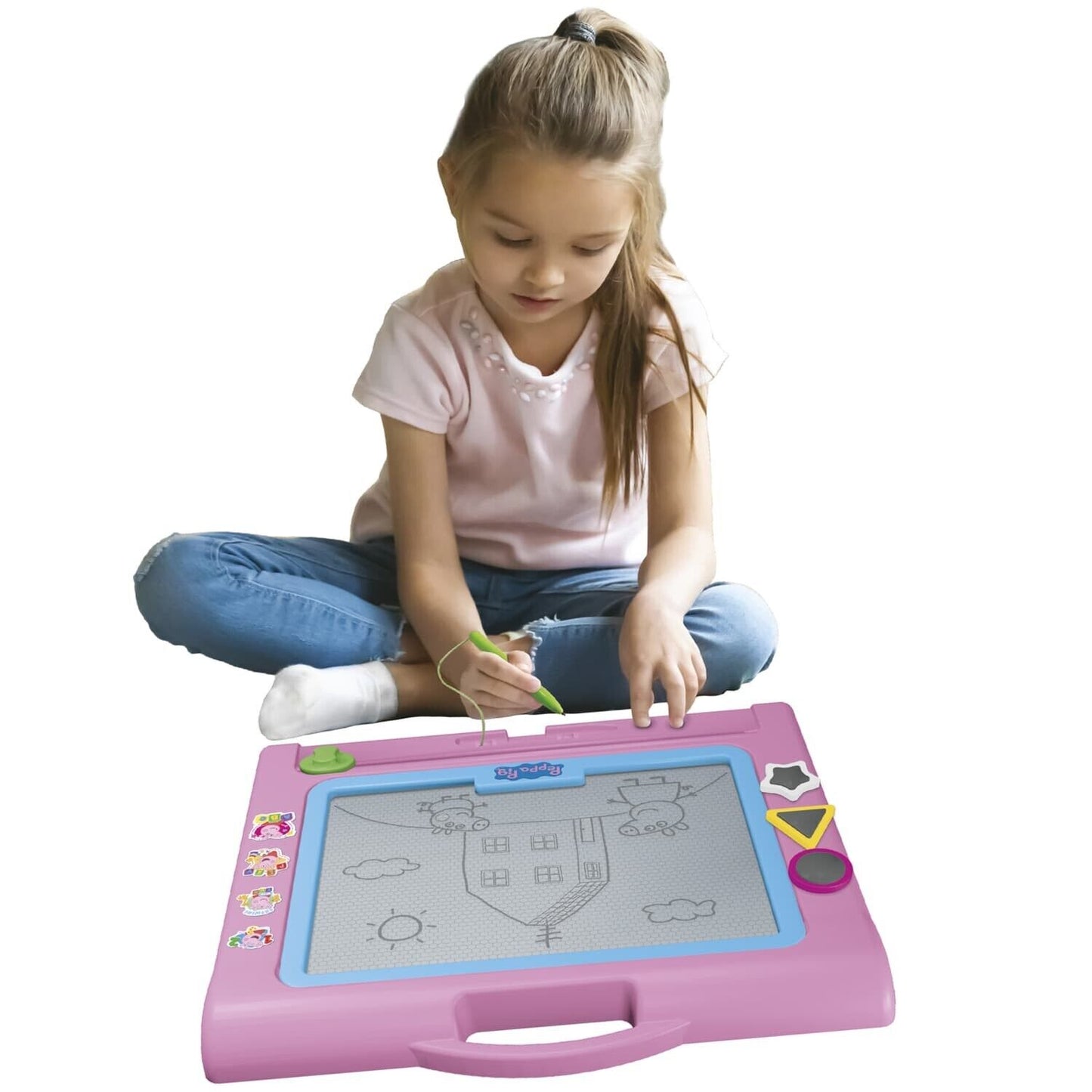 NEW Peppa Pig Deluxe Magnetic Scribbler Giant Drawing Board Age 3+