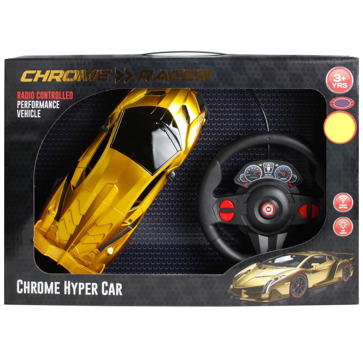 RC Chrome Hyper Car - Best To Strengthen Nd Develop Kids Skills - Kids Toys Cars