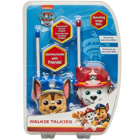 Paw Patrol Walkie Talkies 50m Operating Range with Flexible Safety Antenna 2pk