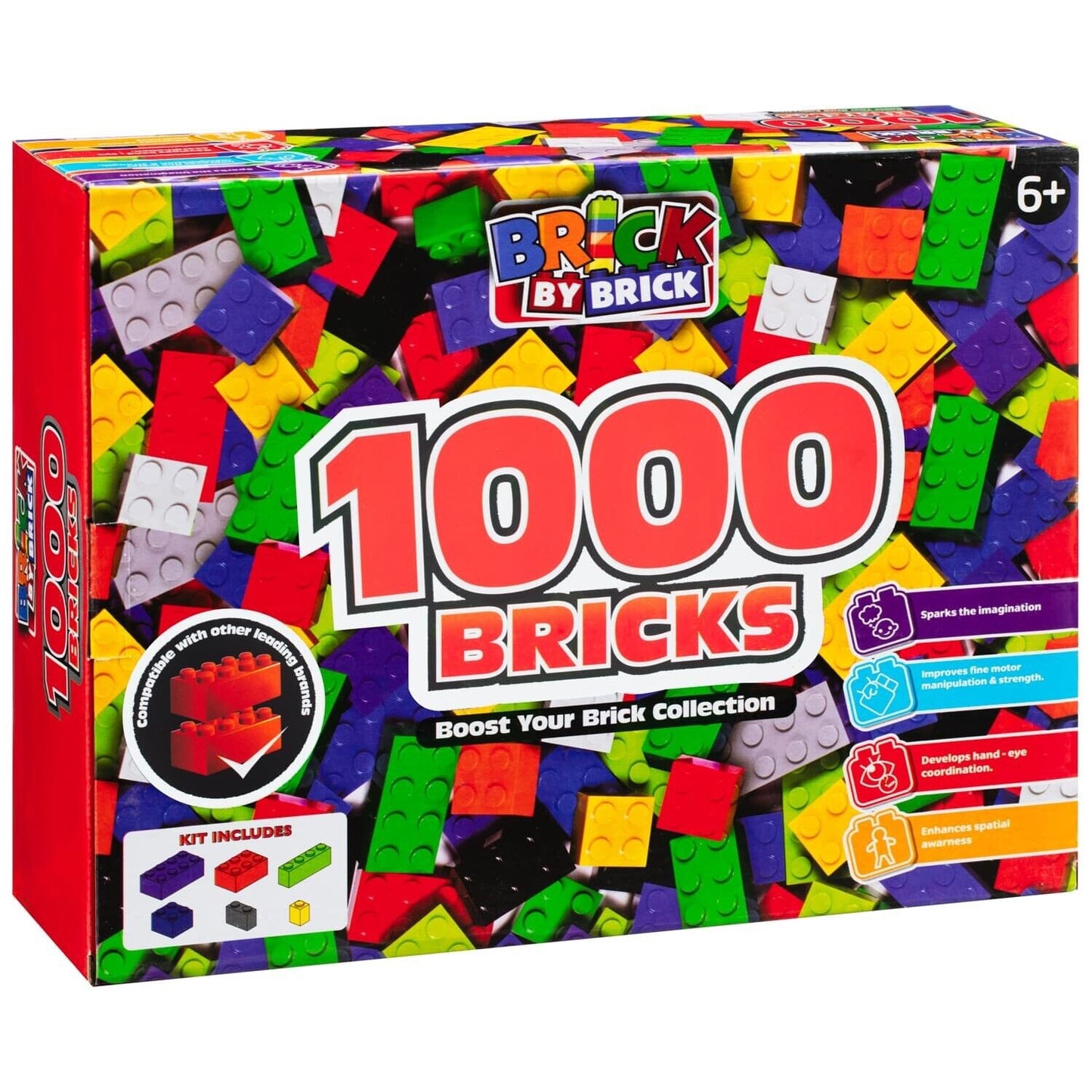 1000 pcs Brick By Brick Creative Building Blocks Set - Imaginitive