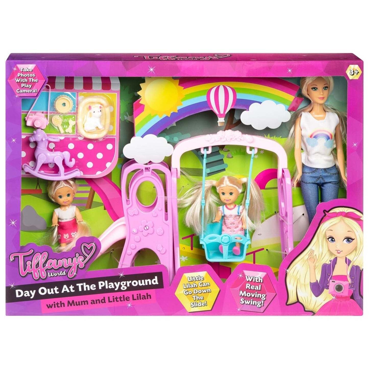 New Tiffany Day Out At The Park Playground Playset With Dolls Lovely Xmas Gift