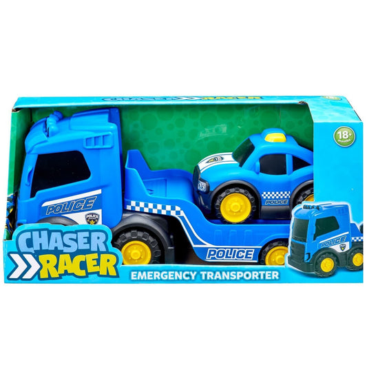 Blue Police Emergency Transporter Gift For Xmas Birthday For Kids Age 18+ m