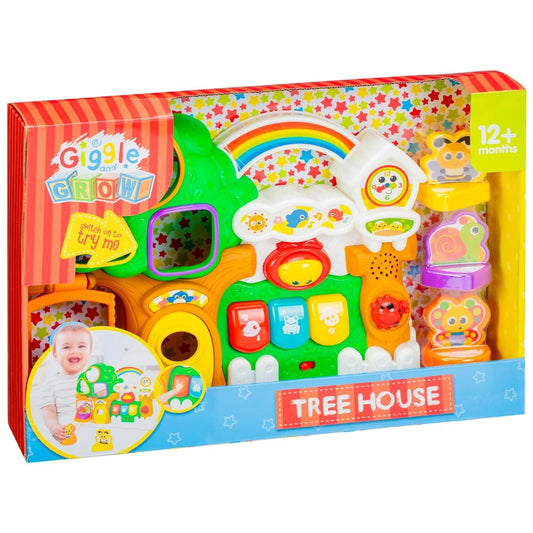 Giggle & Grow Tree House with Light Up Keys & Exciting Sound Give Your Baby Fun.