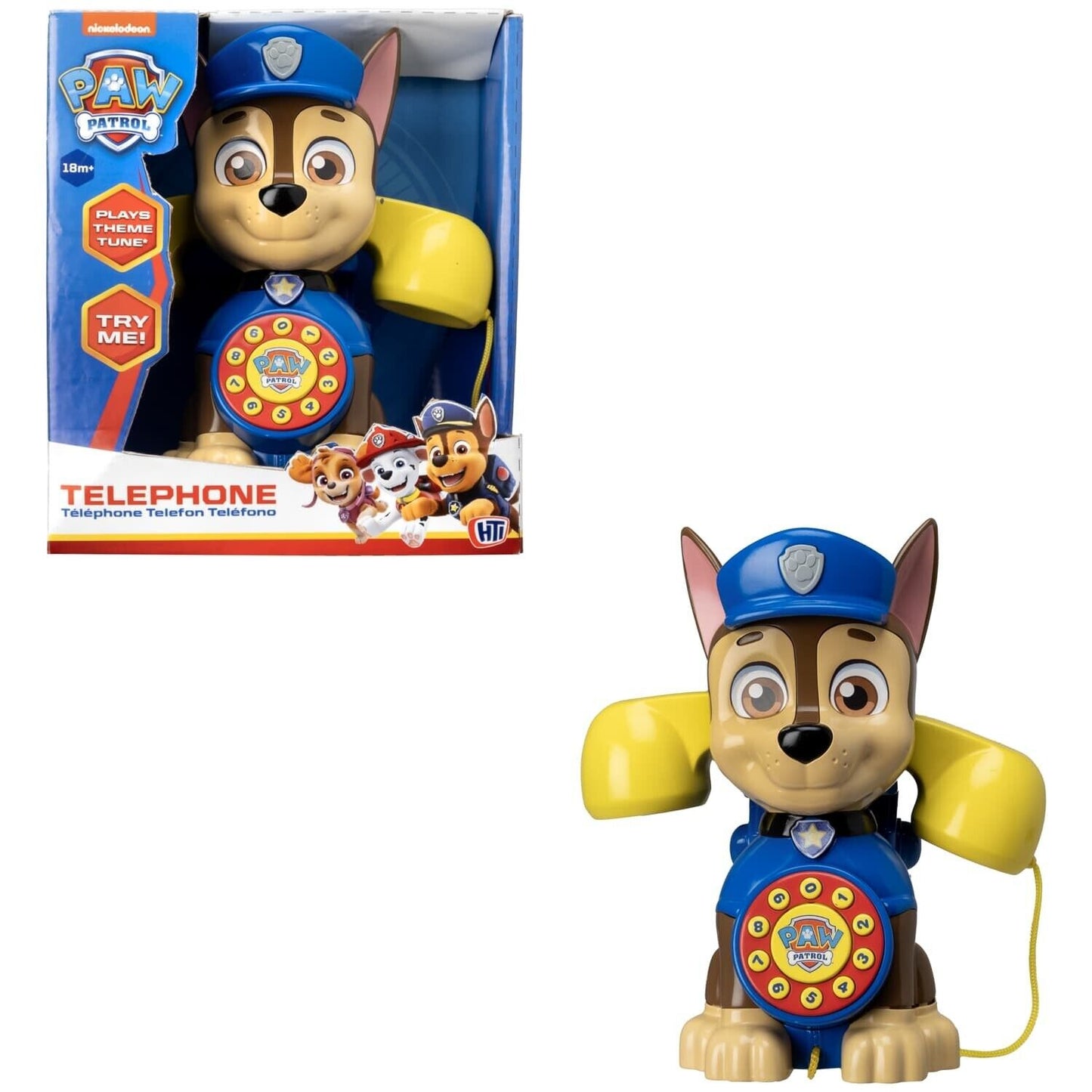 NEW Paw Patrol Chase Telephone with theme tune,  imaginative play, motor skills